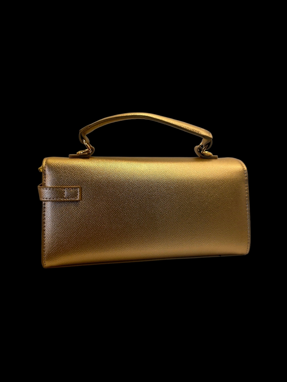PRICE DROP--Gold Structured East West Pochette Bag By JW Pei NWT - Picture 6 of 6